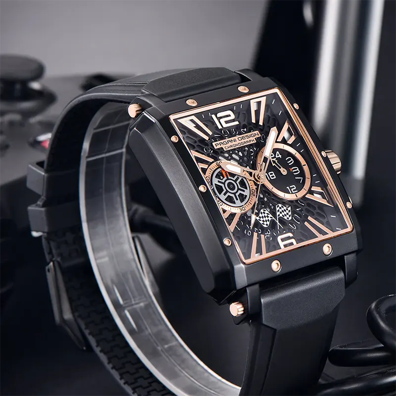 Pagani Design Racing Series Black Dial Men's Watch- PD-1725